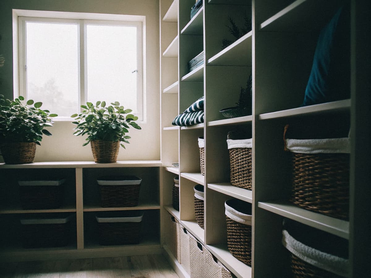Beautifully organized and decluttered living space