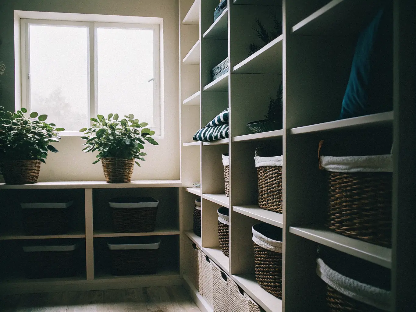 Beautifully organized and decluttered living space